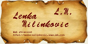Lenka Milinković vizit kartica